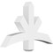 Ekena Millwork Alberta Architectural Grade PVC Gable Bracket, 36"W x 22 1/2"H x 4"D x 4"F, 15/12 Pitch GBP036X23X0404ALB00 - alternate 1